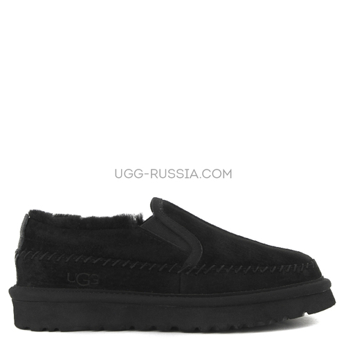 Stitch Slip On Black