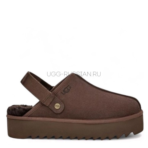 Goldenstar Clog Platform Chocolate
