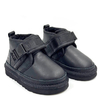 UGG Kids Neumel Snapback Leather Black