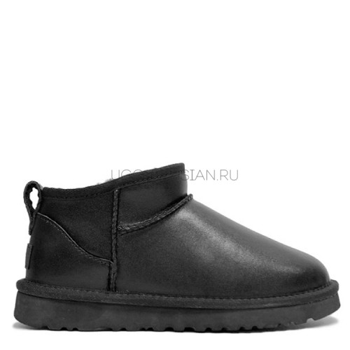 UGG Ultra Mini Black Leather