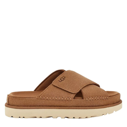 UGG Goldenstar Cross Slide Chestnut