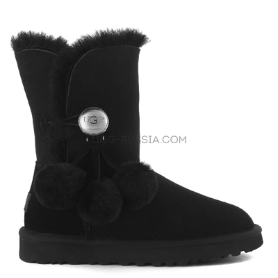 Bailey Button Pom Black