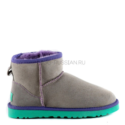 UGG Classic Mini Aqua Grey