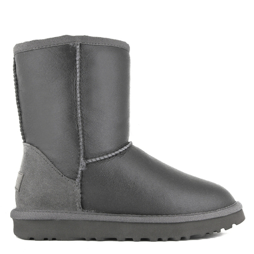 UGG Classic Short Metallic Grey