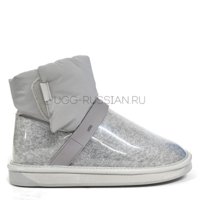 Clear Quilty Boots Grey