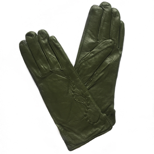 Перчатки кожаные Зеленые