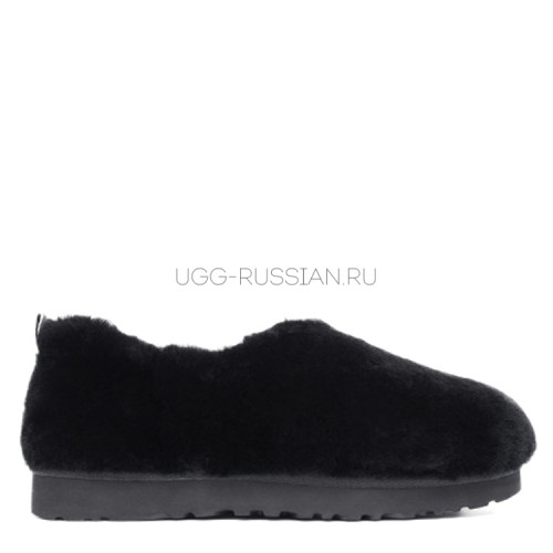 UGG Hailey Fluff Slippers Black