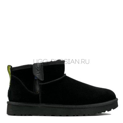 Mens Classic Ultra Mini Zip Boot Black