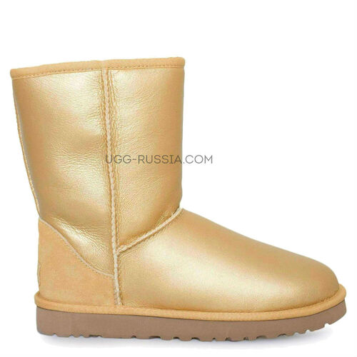 UGG Classic Short Metallic Sand