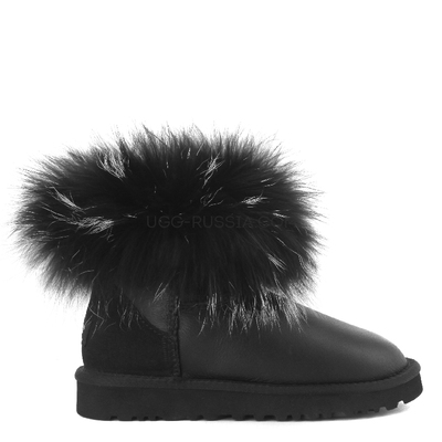 Mini Fox Fur Ultra Metallic Black