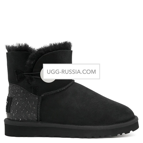 UGG Bailey Button Mini Pearl Black