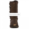 UGG Bailey Button Triplet Glitter Bling Chocolate