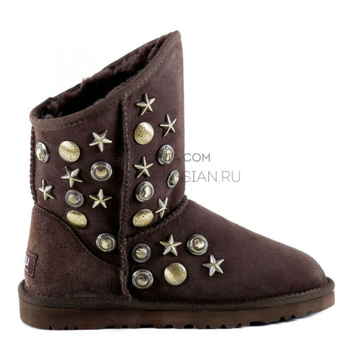 UGG Jimmy Choo Starlit Metallic Chocolate