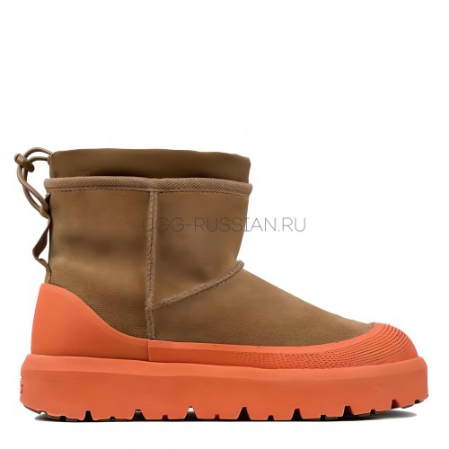 UGG Mens  Classic Mini Weather Hybrid Orange