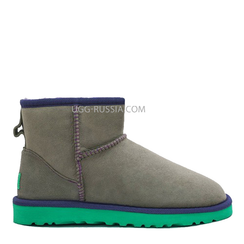 UGG Classic Mini Aqua Grey