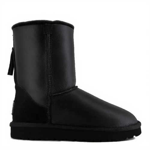 UGG Classic Short ZIP Metallic Black